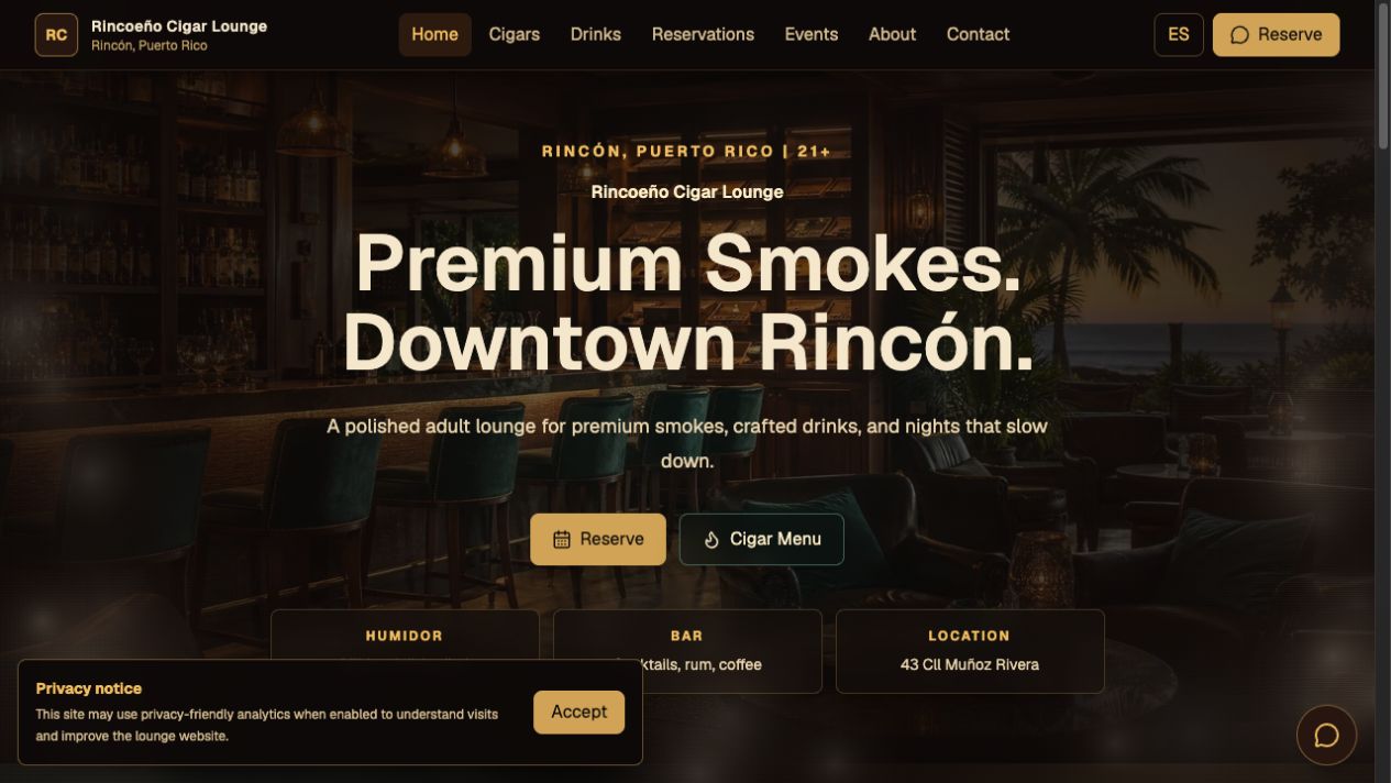 Rincoeño Cigar Lounge